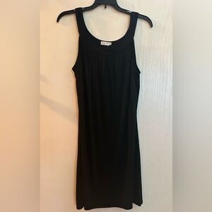 Women’s black swim tank dress coverup. Size L